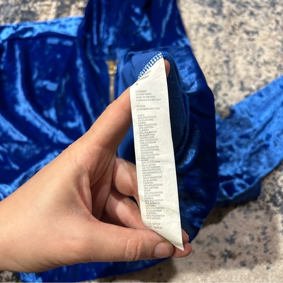 Fabletics Celeste Crushed Velvour Zip Ho Hoodie Size XL - Picture 8 of 12